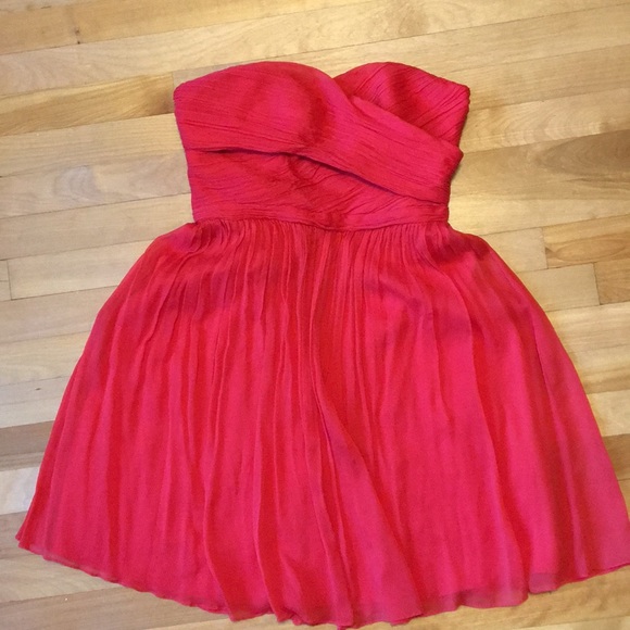 J. Crew Red Strapless Dress - Picture 2 of 6